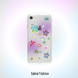 take1slow原创复古y2k蝴蝶花xs手机壳13pro适用112promax所有手机