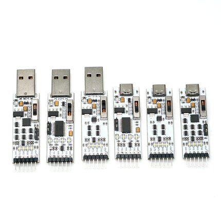 丢石头USB转TTL串口模块1.8V/2.5V/3.3V/5V USB转UART Type-A/C口