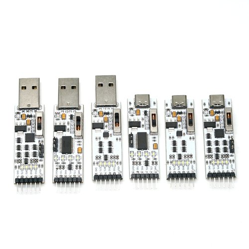 丢石头USB转TTL串口模块1.8V/2.5V/3.3V/5V USB转UART Type-A/C口