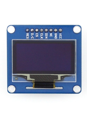 1.3inch OLED (B)树莓派4B SH1106 OLED屏/模块显示屏 蓝色直排针