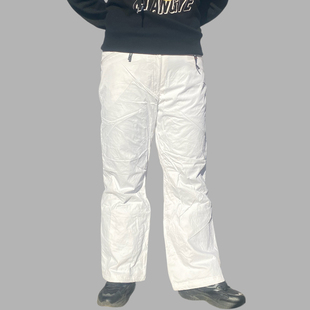 户外加绒滑雪裤女单双板防风防水冲锋裤子户外山系登山工装裤