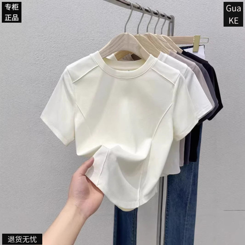 莫代尔棉鱼骨短袖女53