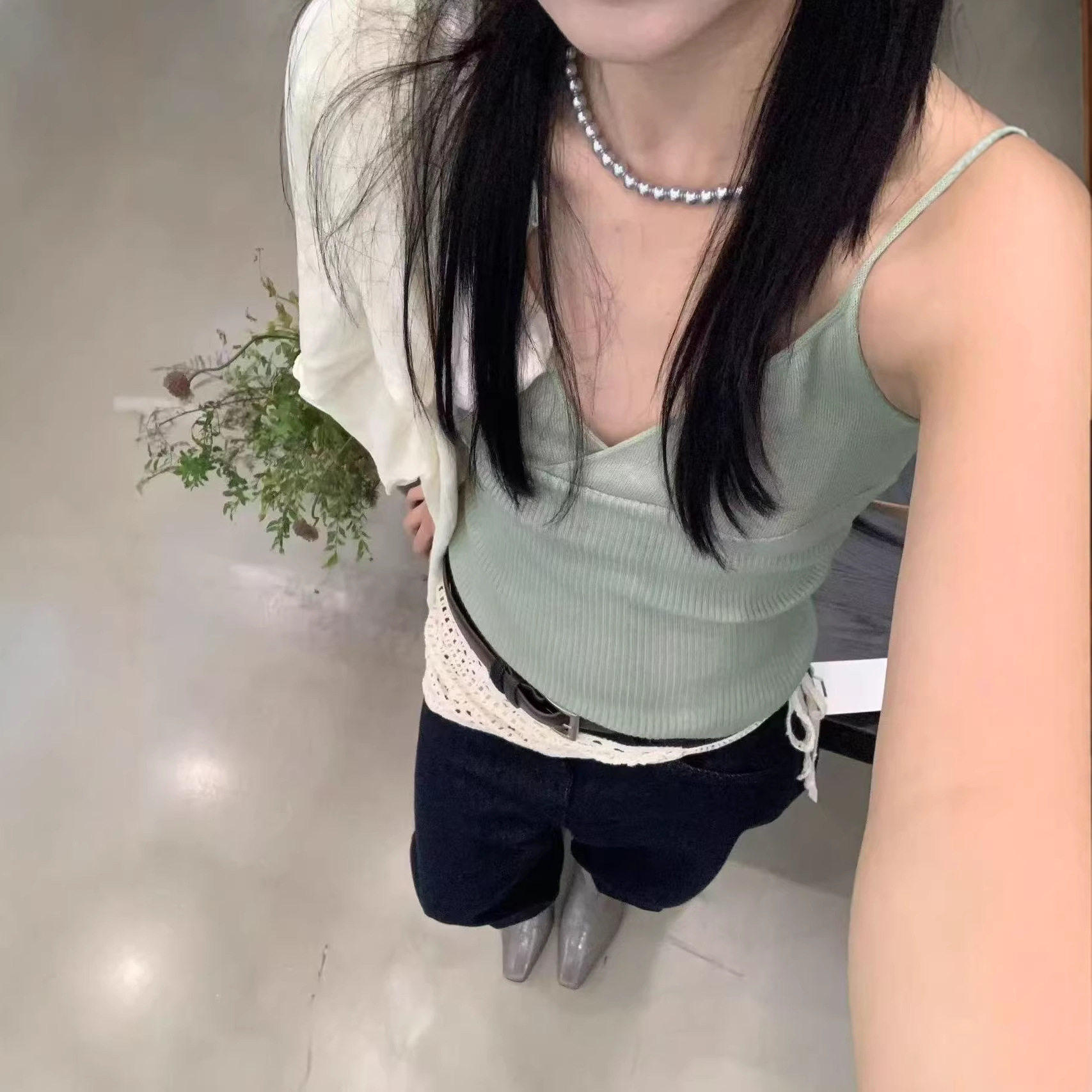 韩系设计感简约时尚叠穿吊带背心女春季新款时尚百搭小众休闲吊带