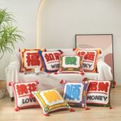 中国风沙发抱枕新年靠枕装 新年新款 国潮乔迁新中式 饰沙发靠枕客厅