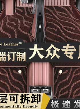 2023款大众朗逸迈腾探岳X帕萨特CC途岳凌渡途观L专用真皮全包脚垫