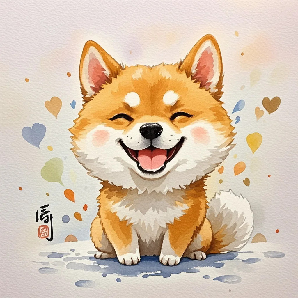 钻石画diy可爱小柴犬卡通马赛克数字拼图粘贴点钻画家居装饰画图片