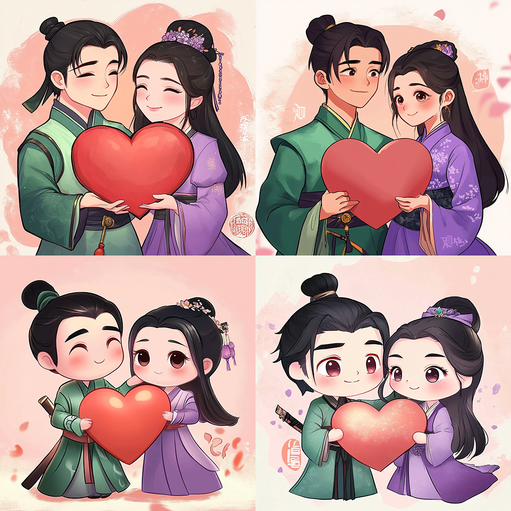 带框钻石画李靖殷夫人diy钻绣卡通马赛克拼图粘贴画学生手工作业