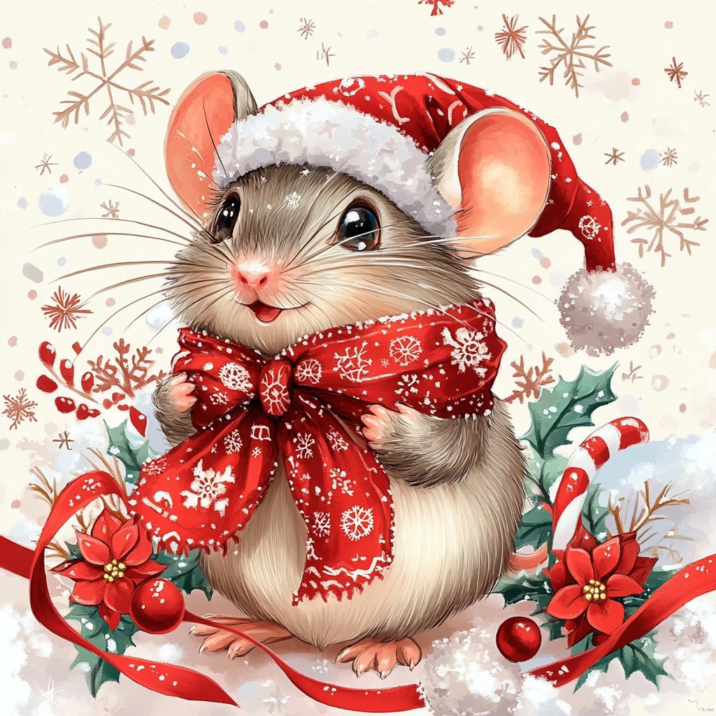 带框钻石画生肖鼠diy卡通马赛克拼图粘贴画手工满钻相框