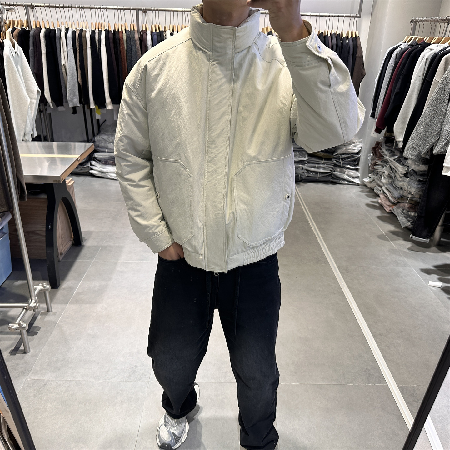 冬季新款极简纯色立领羽绒服男日系复古工装短款保暖90白鸭绒外套,男装,羽绒服,淘宝优惠券,粉丝福利购,淘宝优惠卷