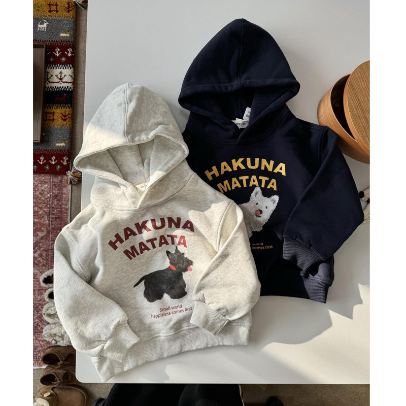 女童卡通加绒加厚连帽衫卫衣秋冬季2025新款儿童宝宝洋气宽松上衣