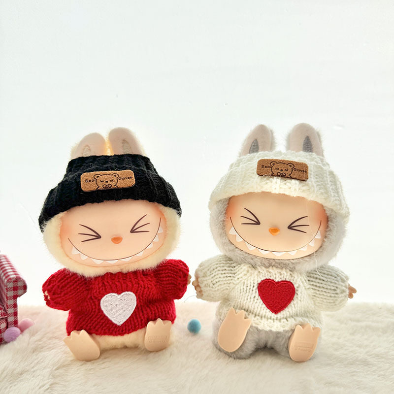 仅衣服] 一二代Labubu衣服挂件拉布布坐坐派对娃衣爱心毛衣帽子萌,模玩/动漫/周边/娃圈三坑/桌游,潮玩娃衣,淘宝优惠券,粉丝福利购,淘宝优惠卷