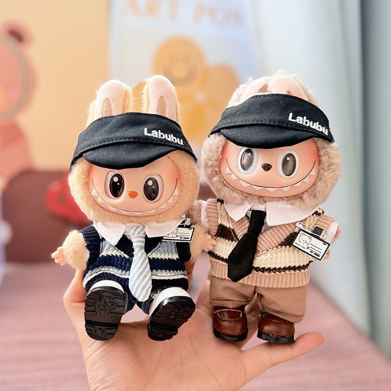 仅衣服] 一二三代Labubu衣服挂件拉布布坐坐娃衣领带背心学院风萌,模玩/动漫/周边/娃圈三坑/桌游,潮玩娃衣,淘宝优惠券,粉丝福利购,淘宝优惠卷