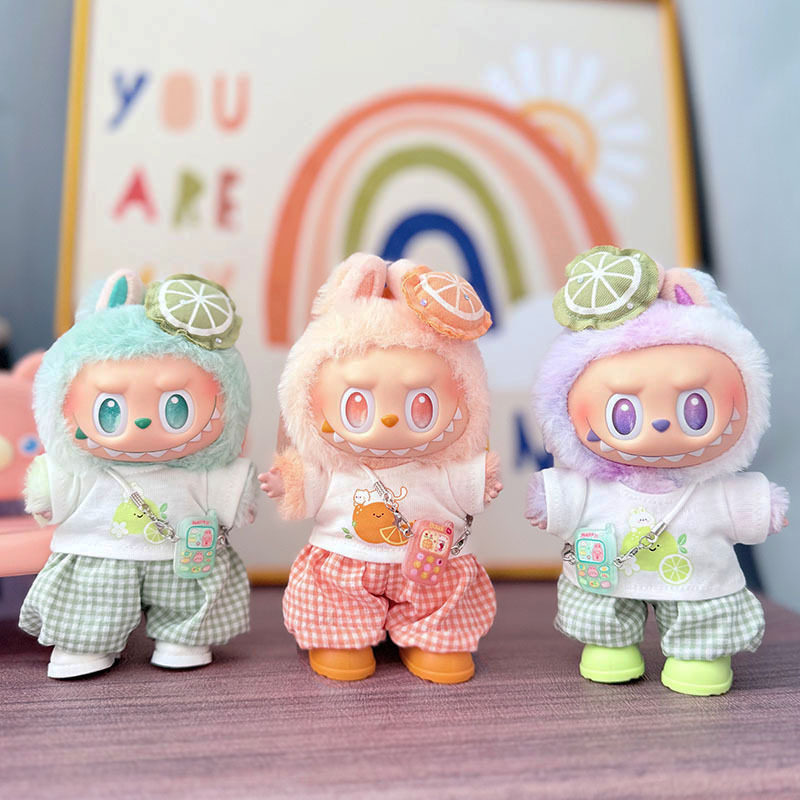 仅衣服] 一二代Labubu衣服挂件拉布布坐坐娃衣柠檬小兔萌喵装可爱,模玩/动漫/周边/娃圈三坑/桌游,潮玩娃衣,淘宝优惠券,粉丝福利购,淘宝优惠卷