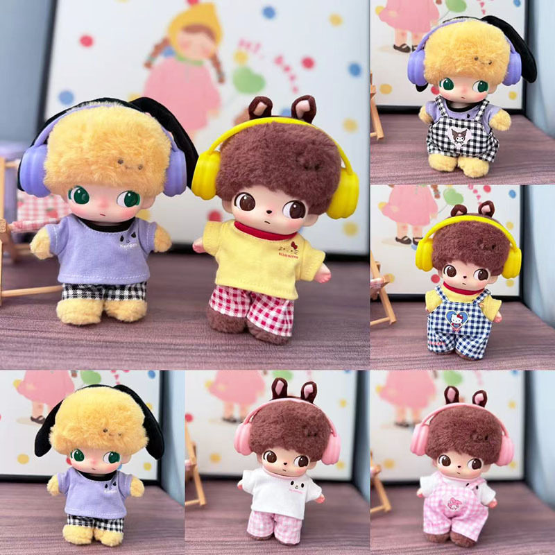 泡泡马特毛绒挂件DIMOO搪胶衣服布鲁托娃衣野餐背带裤耳机套装萌,模玩/动漫/周边/娃圈三坑/桌游,潮玩娃衣,淘宝优惠券,粉丝福利购,淘宝优惠卷