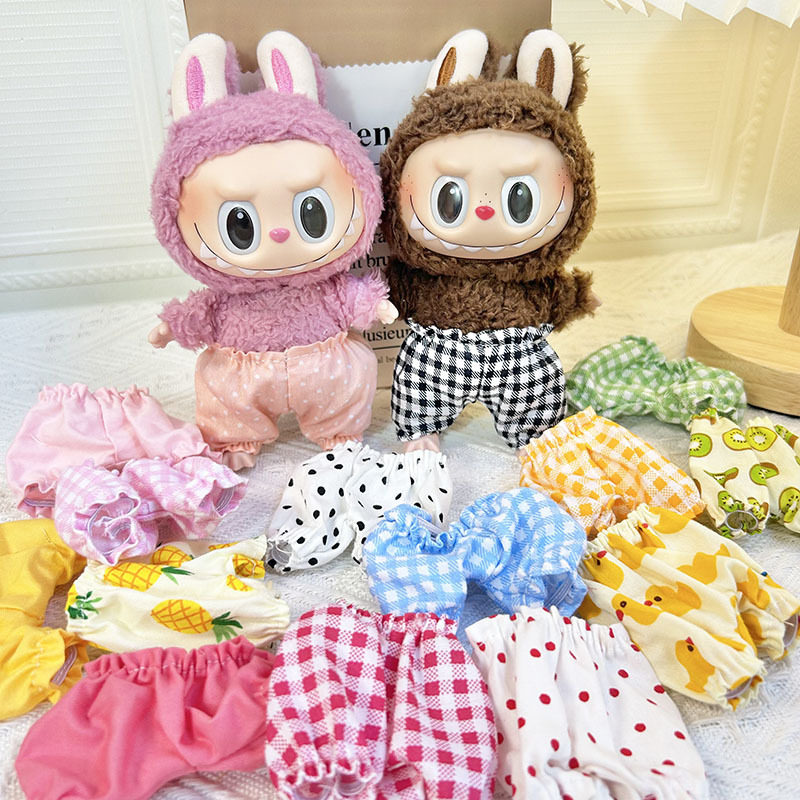仅衣服】17cm挂件拉布布衣服配饰短裤Labubu公仔替换娃衣裤头DIY,模玩/动漫/周边/娃圈三坑/桌游,潮玩娃衣,淘宝优惠券,粉丝福利购,淘宝优惠卷