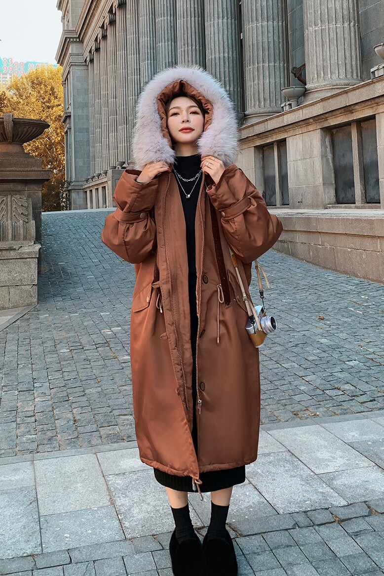 现货冬装长款棉衣外套浙宝235-M589-P195,控278,女装棉衣/棉服,金十上