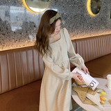 现货春款时尚方领连衣裙235N0104P110K168，女装连衣裙，金十上