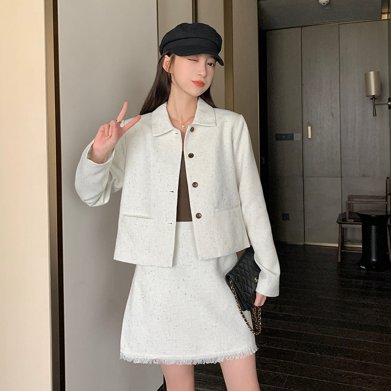 新款风小香风流苏半身裙套装235-327-P155-控228,女装套装/套裙,金十上