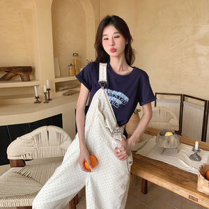 新款现货波点减龄背带裤235-M2406-P115-控168