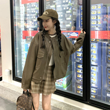 新款现货机车皮衣短外套235-322-P145-控198，女装皮衣，金十上
