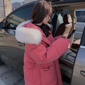 现货 冬装树莓色糖果口袋棉服 235-M595-P185，控268图片