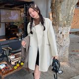 【现货】小个子格纹双面毛呢外套235-337-P265-控398，女装毛呢外套，金十上