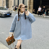 【现货】皮毛一体加绒羊羔毛235-351-P185-控278，女装毛呢外套，金十上