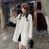 【现货】小个子格纹双面毛呢外套235-337-P265-控398，女装毛呢外套，金十上