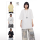 复古简约纯色短袖 t恤女夏季 2025新款 美式 宽松纯棉情侣半袖 上衣潮