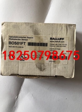 BALLUFF全新原装BOS01FT德国巴鲁夫BOS 23K议价