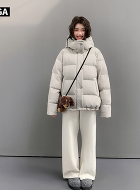 DAGA独家杜邦三防90白鸭绒外套短款羽绒服女2026新款今年流行爆款