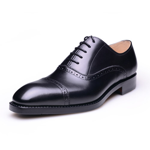 青年皮鞋男布洛克头层牛皮透气