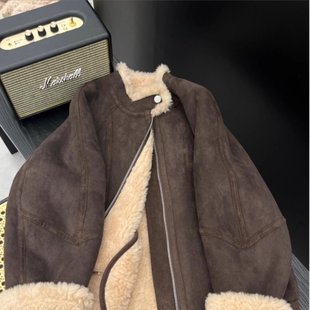 羊羔毛深秋短外套女2025新款爆款秋冬季独特超好看今年流行羊羔绒