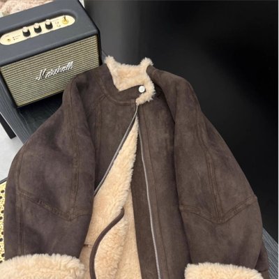 羊羔毛深秋短外套女2025新款爆款秋冬季独特超好看今年流行羊羔绒