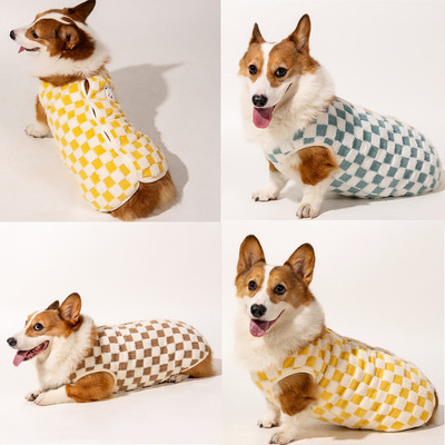 柯基犬柴犬绒面料柔软狗衣服加厚