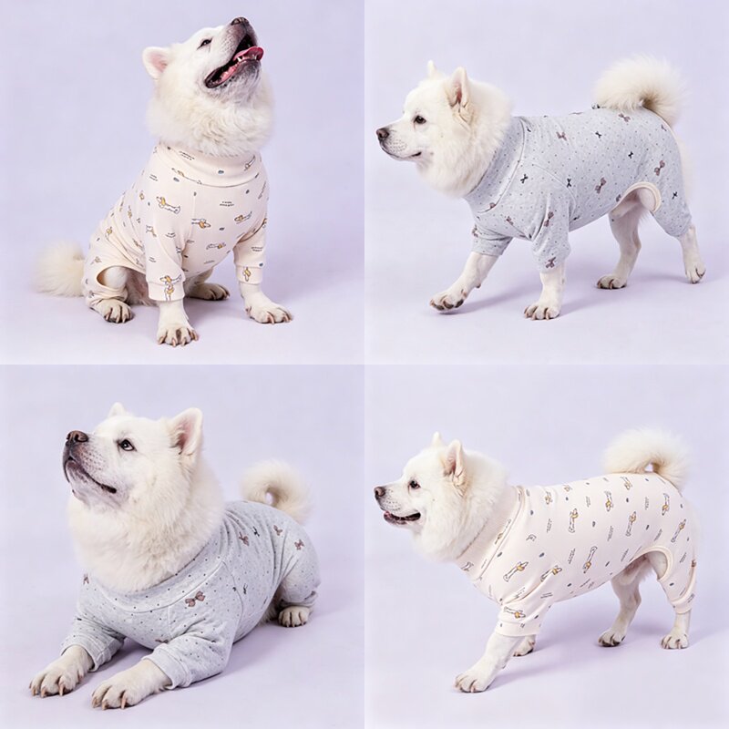 大型犬四脚衣春秋冬季薄款德绒弹力金毛萨摩耶拉布拉多宠物衣服潮图片