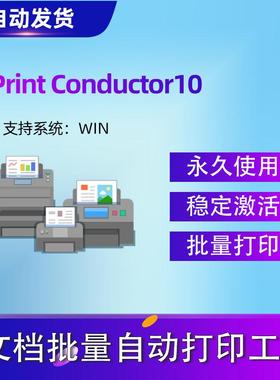 批量打印工具JPEG CAD PDF 多文档打印软件Print Conductor10正版