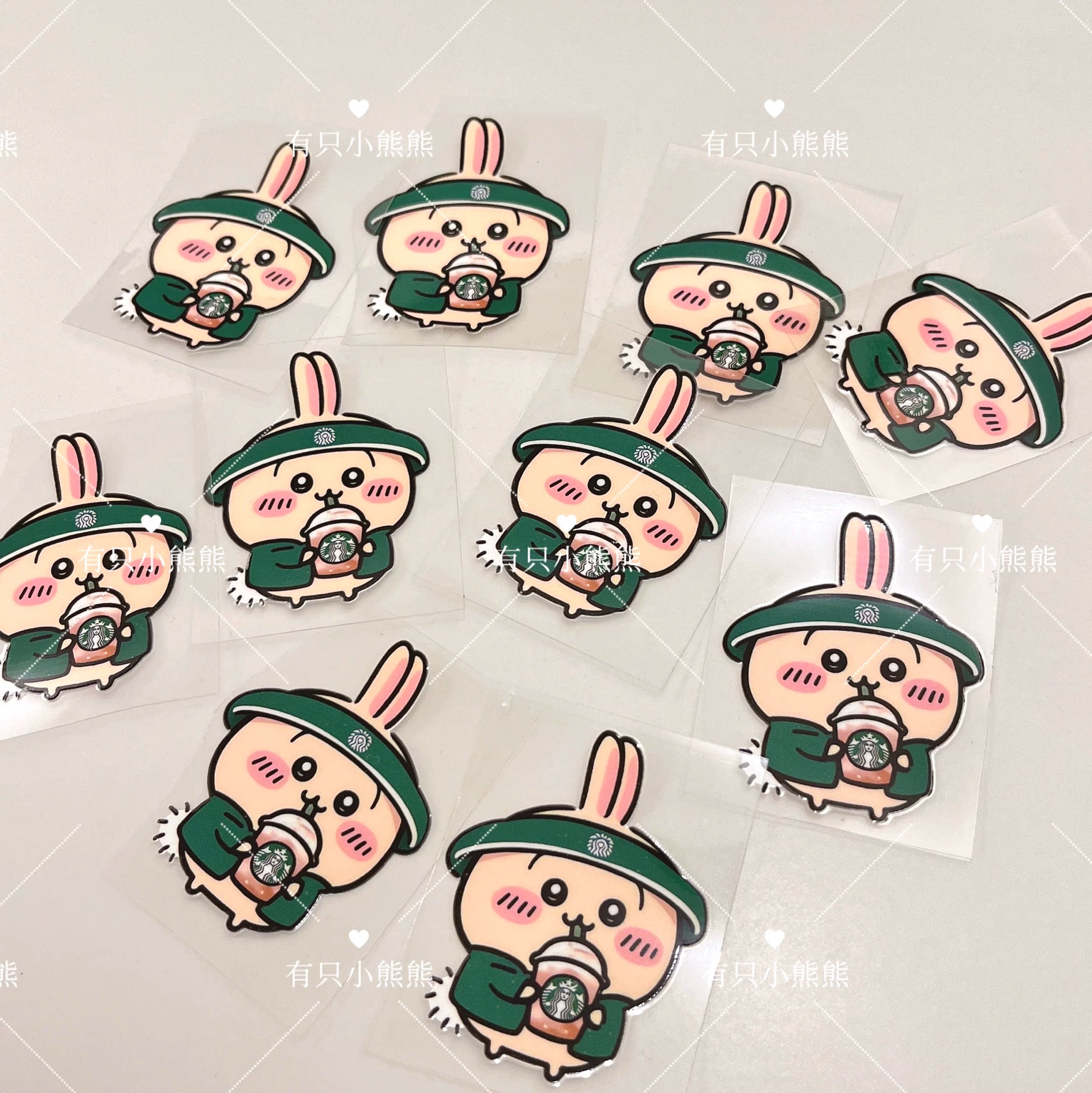 乌萨奇星巴克防水转印贴纸