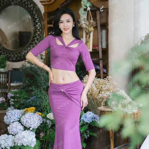 李晶晶肚皮舞练功服套装性感