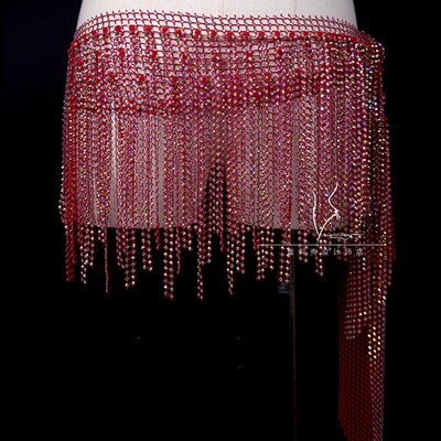 蕾莉秀李晶晶新款性感直条豪华款腰链肚皮舞腰带腰饰脐链子活动款