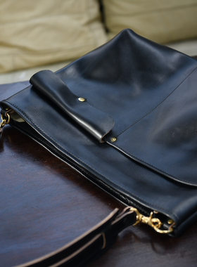 HORWEEN牛皮  手工 another 月亮包 vintage复古