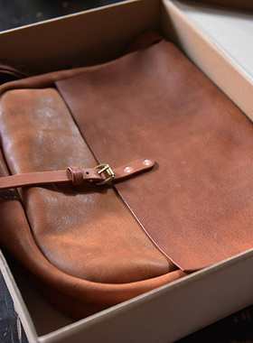 复古手工vintage邮差包意大利植鞣革美式包another邮差包元年