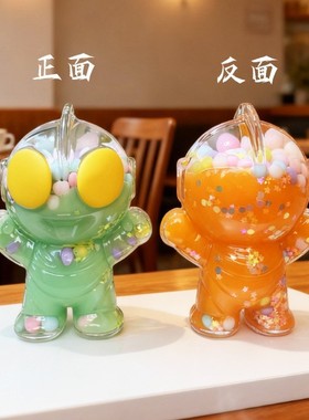 潮玩入油流沙奥特曼创意卡通摆件