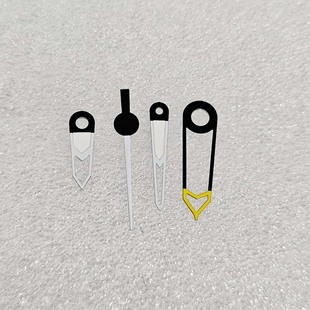 新款手表配件空心爱心表针绿夜光四针 适装NH35/34/36/4R/7S 机芯