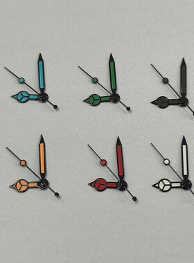 绿夜光奔驰针银边黑边红蓝绿橙灰边白色适合装日本NH35/36/4R机芯