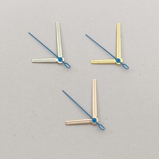 手表表针三针金银玫绿色夜光蓝秒适合装8215,8200和明珠2813机芯