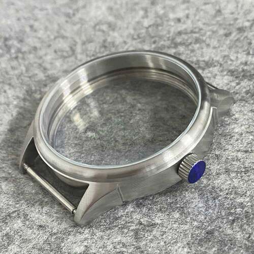 42MM 磨砂透底表壳 青蛙腿型 适合装配ETA6497 海鸥ST36机芯