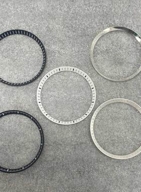 SKX 塑料/钢章环內影圈 外径31.3mm内径27.5mm改装刻度圈内圈表配