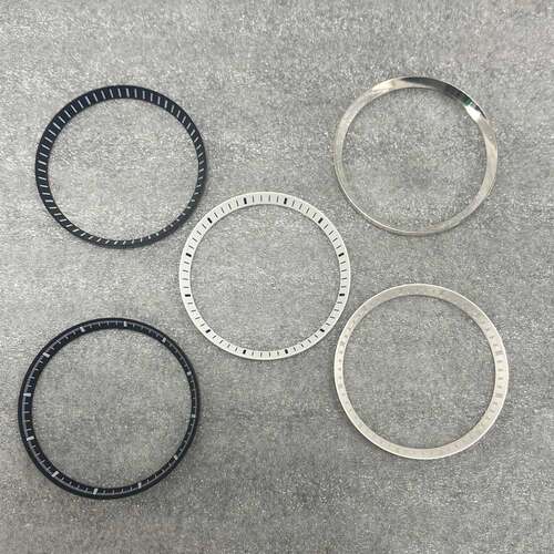 SKX 塑料/钢章环內影圈 外径31.3mm内径27.5mm改装刻度圈内圈表配