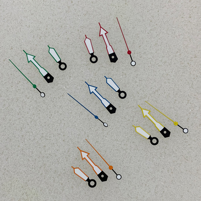 NH35A绿黄蓝橙色指针绿夜光表针